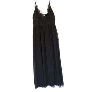 Justify Black Lace Bodice Maxi Dress Size XL